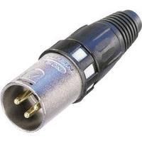 xlr connector plug straight number of pins 3 silver neutrik nc 3 mxcc  ...