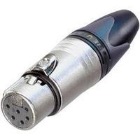 XLR connector Socket, straight Number of pins: 6 Silver Neutrik NC6FXX 1 pc(s)