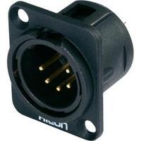 XLR connector Sleeve plug, straight pins Number of pins: 5 Black Hicon HI-X5DM-G 1 pc(s)