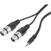 XLR Adapter Cables Jack 3.5 mm stereo/2 x XLR female