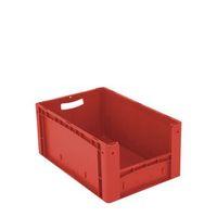 XL CONTAINER 600 x 400 x 270 MM (LXWXH). SOLID SIDES. PICK OPEN FRONT. RED