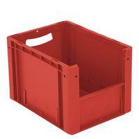 XL CONTAINER 400 x 300 x 270 MM (LXWXH). SOLID SIDES. PICK OPEN FRONT. RED