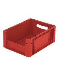 XL CONTAINER 400 x 300 x 170 MM (LXWXH). SOLID SIDES. PICK OPEN FRONT. RED