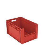 XL CONTAINER 600 x 400 x 320 MM (LXWXH). SOLID SIDES. PICK OPEN FRONT. RED