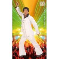 XL White Ladies Womens Disco Fever Costume Outfit for 70s Fancy Dress Female UK 18-20 White