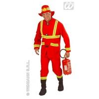 XL Mens Fireman Costume Fibre Optic for Firefighter Fancy Dress Male UK 46 Chest