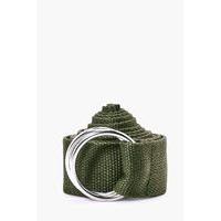 XL Canvas Ring Fasten Belt - khaki