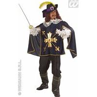XL Musketeer Coat Withcape Costume Extra Large For Medieval Middle Ages Fancy