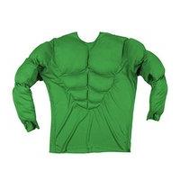 XL Green Super Muscle Shirt Costume For Superhero Fancy Dress Up Outfits