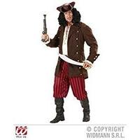 XL Pirate Coats Costume Extra Large For Buccaneer Fancy Dress