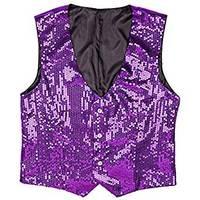 XL Purple Men\'s Sequin Vest