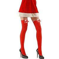 XL Miss Santa Thigh Highs 70 Den Costume Extra Large For Father Christmas Fancy