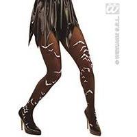 XL Black Bats Pantyhose