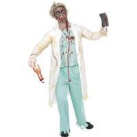 xl adults zombie doctor costume