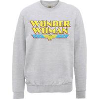 XL Dc Comics Wonder Woman Logo Crackle Men\'s Sweatshirt.