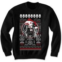 XL Black Rob Zombie Bloody Santa Men\'s Sweatshirt.