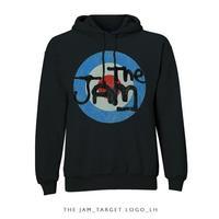 xl black mens the jam target logo hooded top