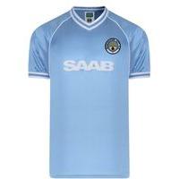 xl blue mens manchester city 1982 retro shirt