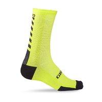 XL Lime & Black Giro Hrc+ Merino Wood 2017 Cycling Socks