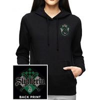 XL Black Womens Harry Potter - House Slytherin Hooded Sweatshirt