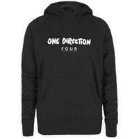 XL Black Ladies One Direction Four Hooded Top