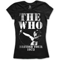 XL Black Ladies The Who British Tour 1973 T-shirt