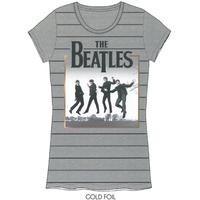 XL Grey Ladies The Beatles Leaping T-shirt