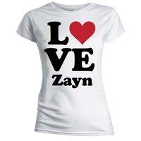 xl womens one direction i love zayn malik t shirt