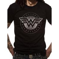 XL Wonder Woman Chrome Logo T-shirt