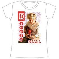 XL White Womens One Direction- 1d Niall Symbol Field