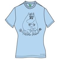 XL Blue Ladies Moomins Wanna Dance T-shirt
