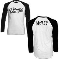 XL White & Black Ladies The Vamps Mcvey Raglan T-shirt