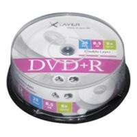 Xlayer DVD+R DL 8, 5GB 240min 8x printable 25pk Spindle
