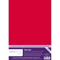 Xmas Red - Centura Pearl A4 Printable Card Pack (10 sheets)