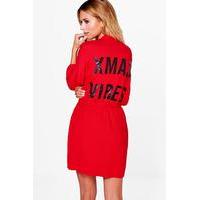 Xmas Vibes Caviar Bead Dressing Gown - red