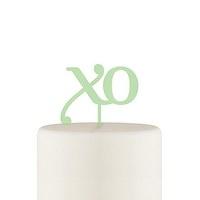 xo acrylic cake topper daiquiri green