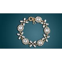 \'XOXO\' Bracelet with Clear Crystals