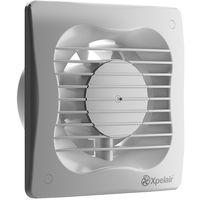 xpelair extractor fan 4 inch timer bathroom fan square white ipx5 e594 ...