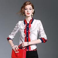 xssl womens going out casualdaily cute spring summer shirtprint stand  ...