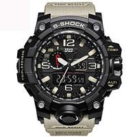 xsvo fashion watch men sport waterproof analog quartz watch dual displ ...