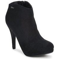 xti platform boot womens low ankle boots in black