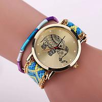 xu womens wool knitting elephant quartz watchbracelet cool watches uni ...