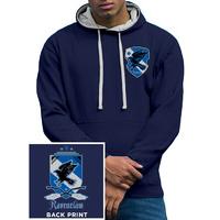 Xx-large Blue Unisex Harry Potter Ravenclaw Hooded Sweater