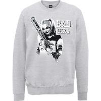 XXL Grey Men\'s Suicide Squad Bad Girl Sweatshirt
