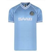 XXL Blue Men\'s Manchester City 1982 Retro Shirt