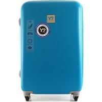 Y Not? H5003 Trolley big 4 wheells Luggage Blue men\'s Hard Suitcase in blue