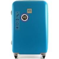 Y Not? H5002 Medium trolley 4 wheels Luggage Blue men\'s Hard Suitcase in blue