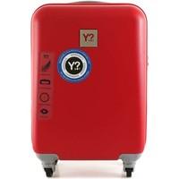 y not h5001 trolley 4 wheels luggage red mens hard suitcase in red