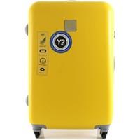 Y Not? H5002 Medium trolley 4 wheels Luggage Yellow men\'s Hard Suitcase in yellow