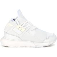 Y-3 Qasa High Sneaker in white leather and neoprene men\'s Trainers in white